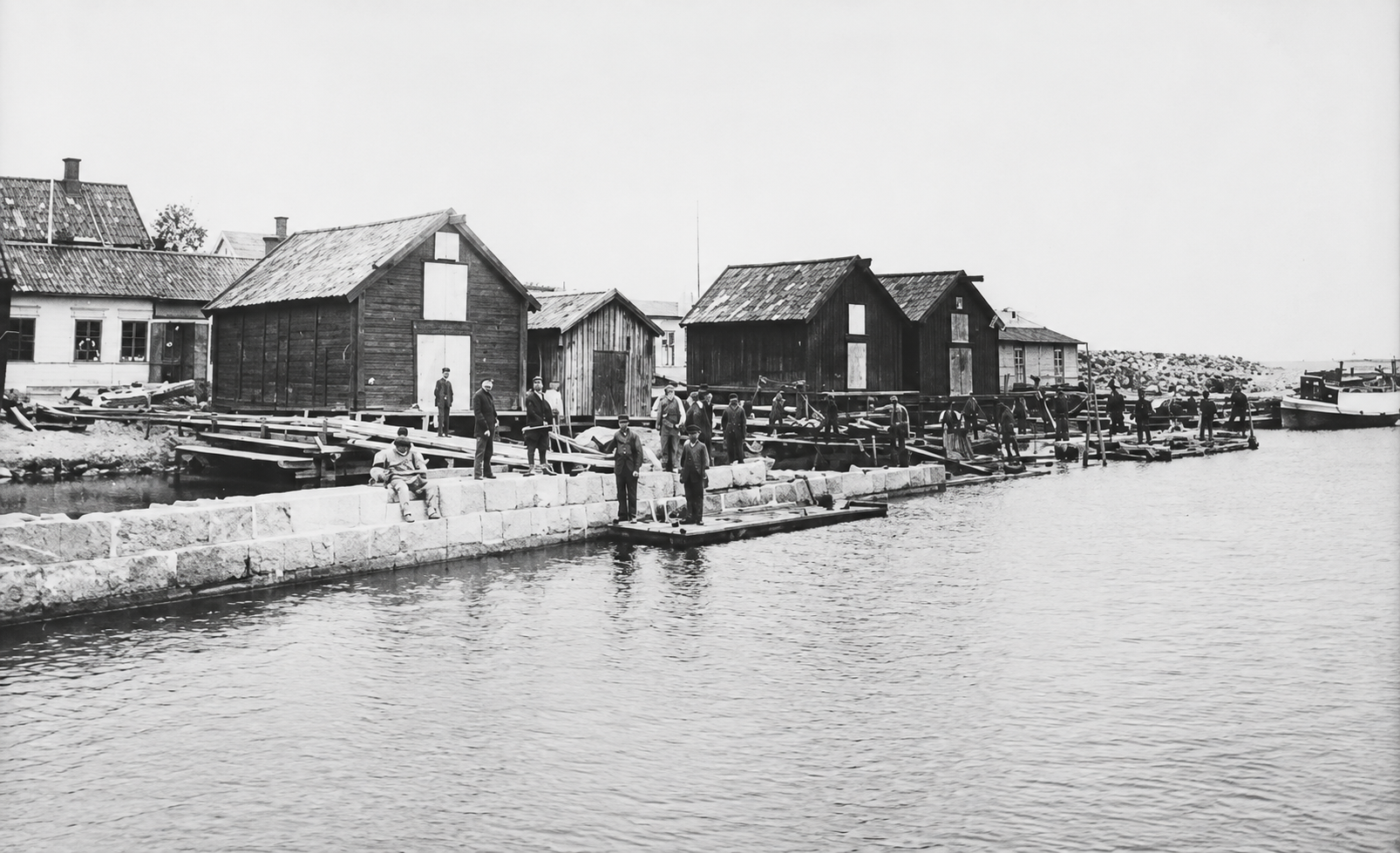 Kajen i Öregrund stod klar år 1901