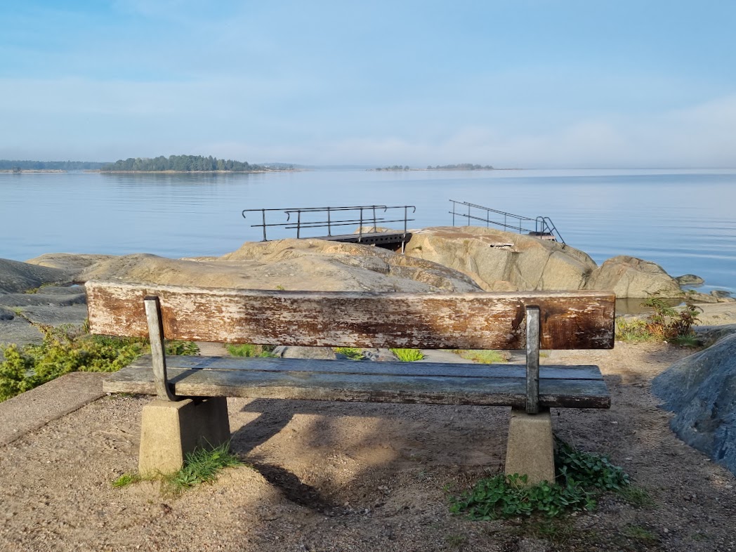 Morgonkvisten vid klipporna
