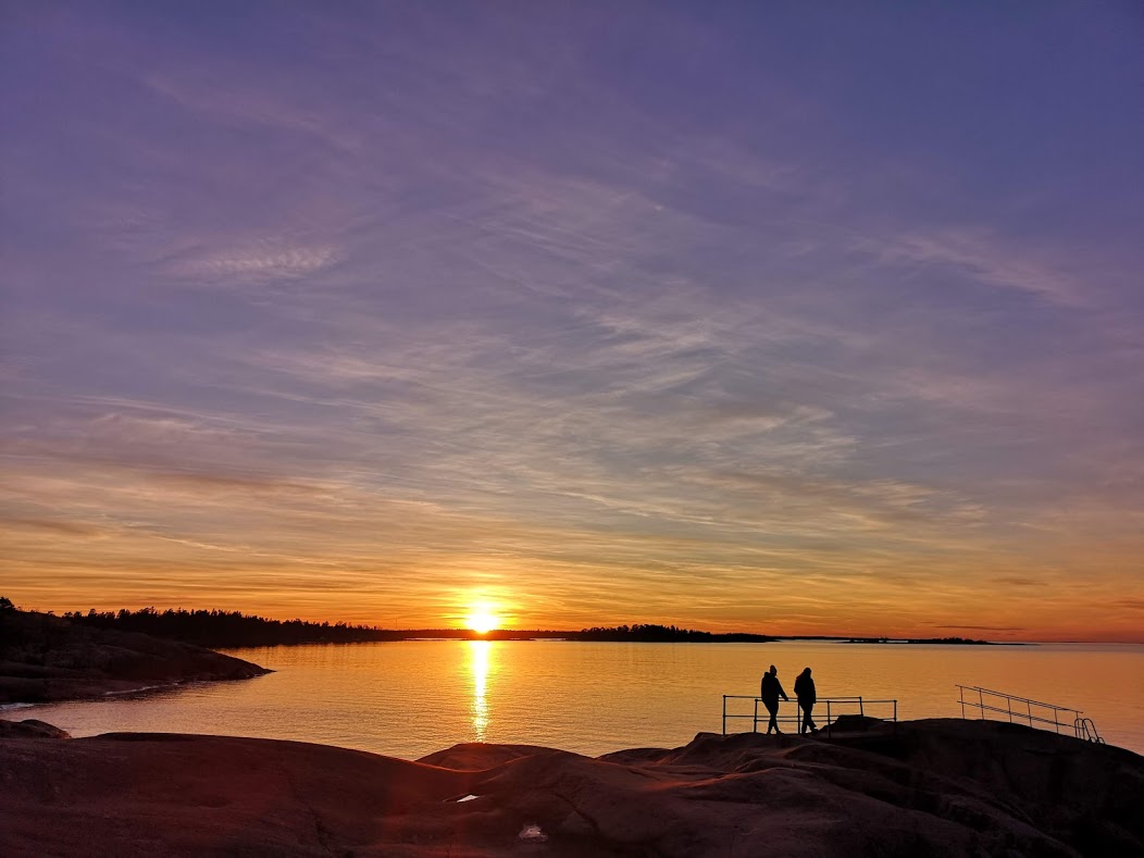 En fantastisk kväll vid klipporna