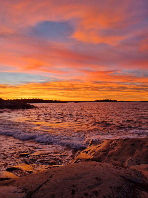 Solnedgången 19 oktober