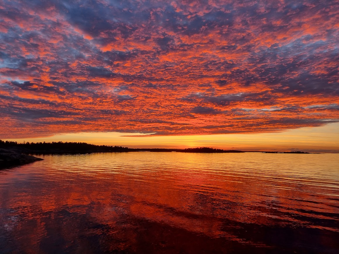 De finaste solnedgångarna är i september-oktober