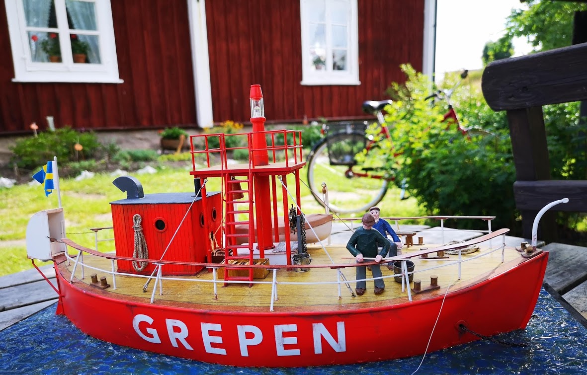 Fyrskepp nummer 20 GREPEN – ny modell på hembygdsgården