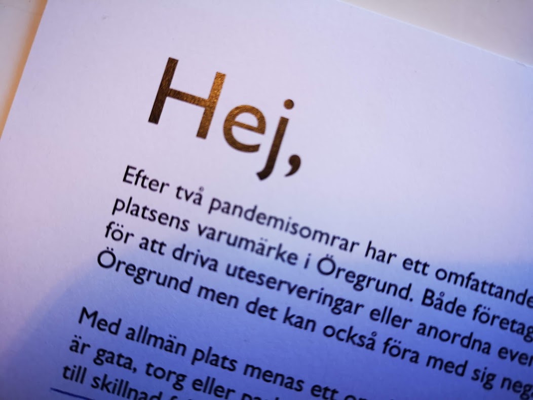 Enkäten om centrala Öregrund och frågan om nya ordningsföreskrifter