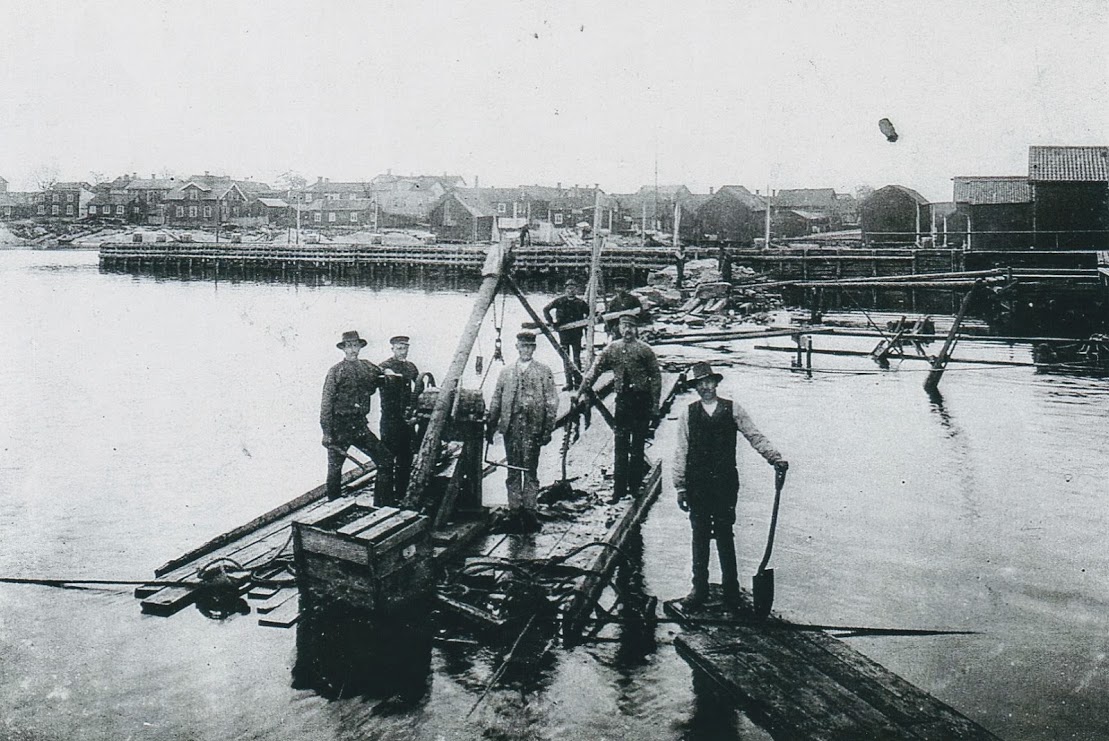 Ångbåtskajen i Öregrund stod klar år 1901