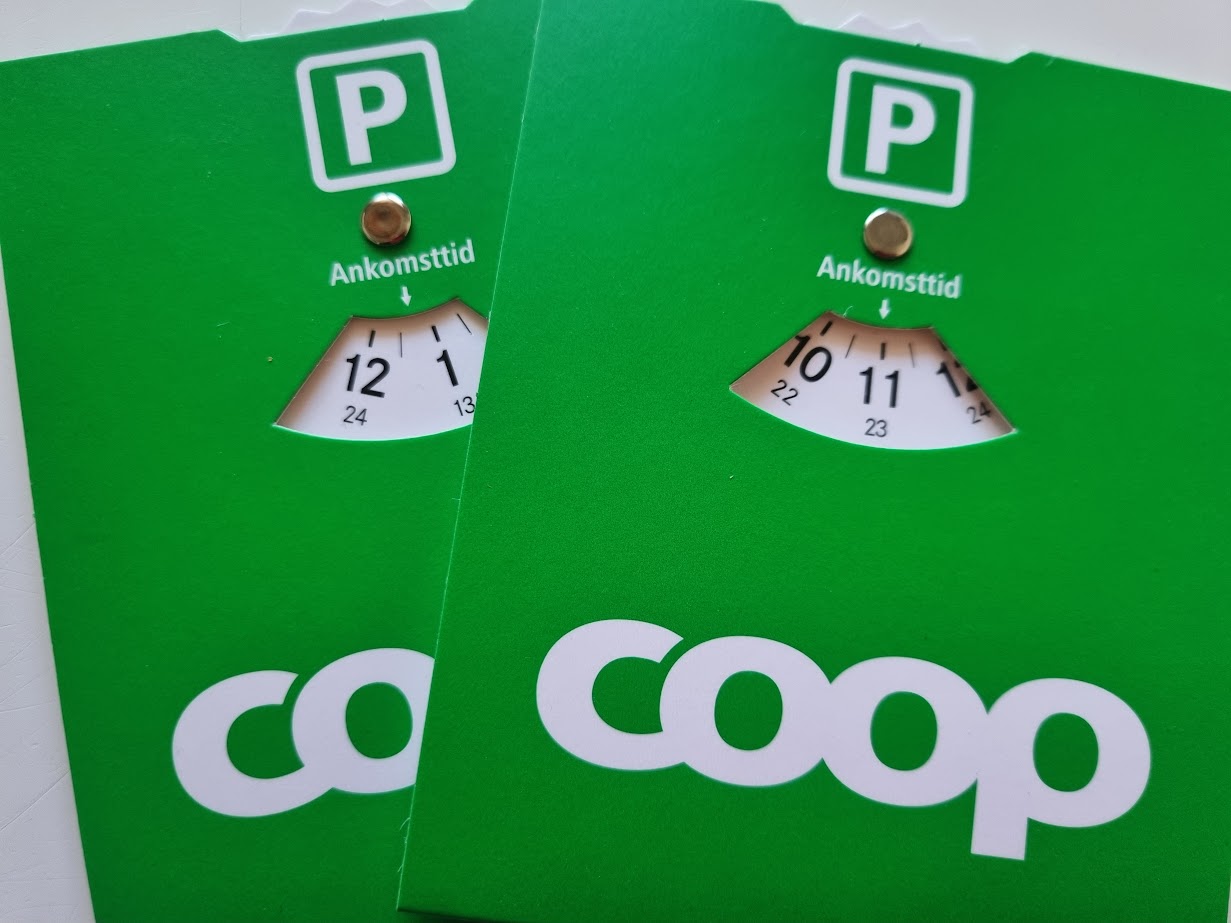 P-skivor finns hos Coop Öregrund i kassorna