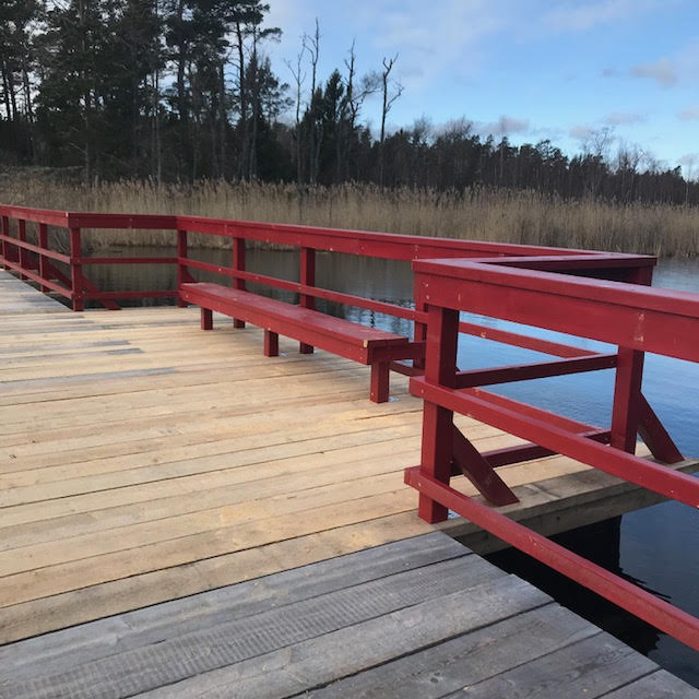 Sittplatsen på Röda Bryggan är klar