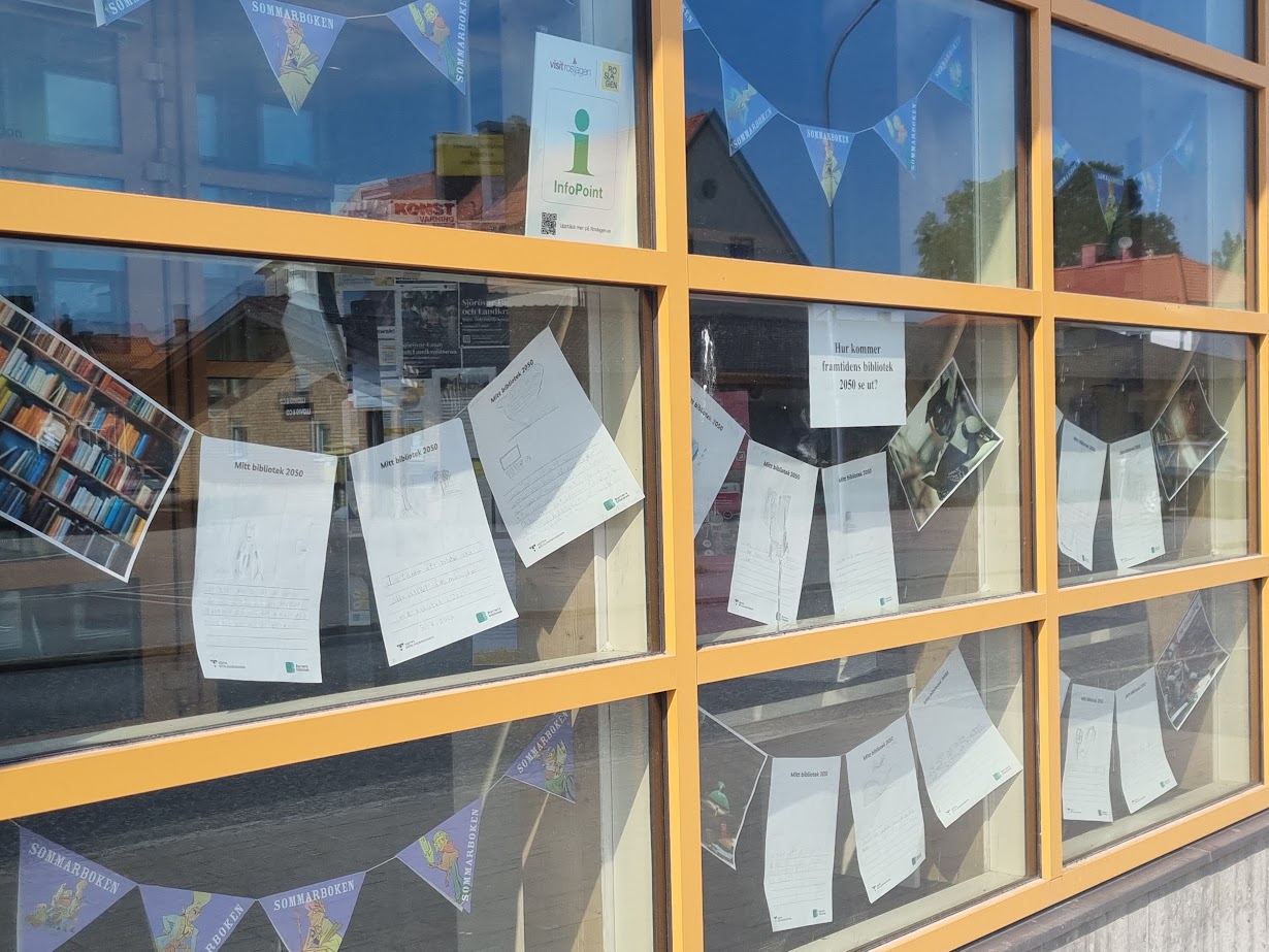 Barn i Östhammar skriver: ”Hur kommer framtidens bibliotek 2050 att se ut?”