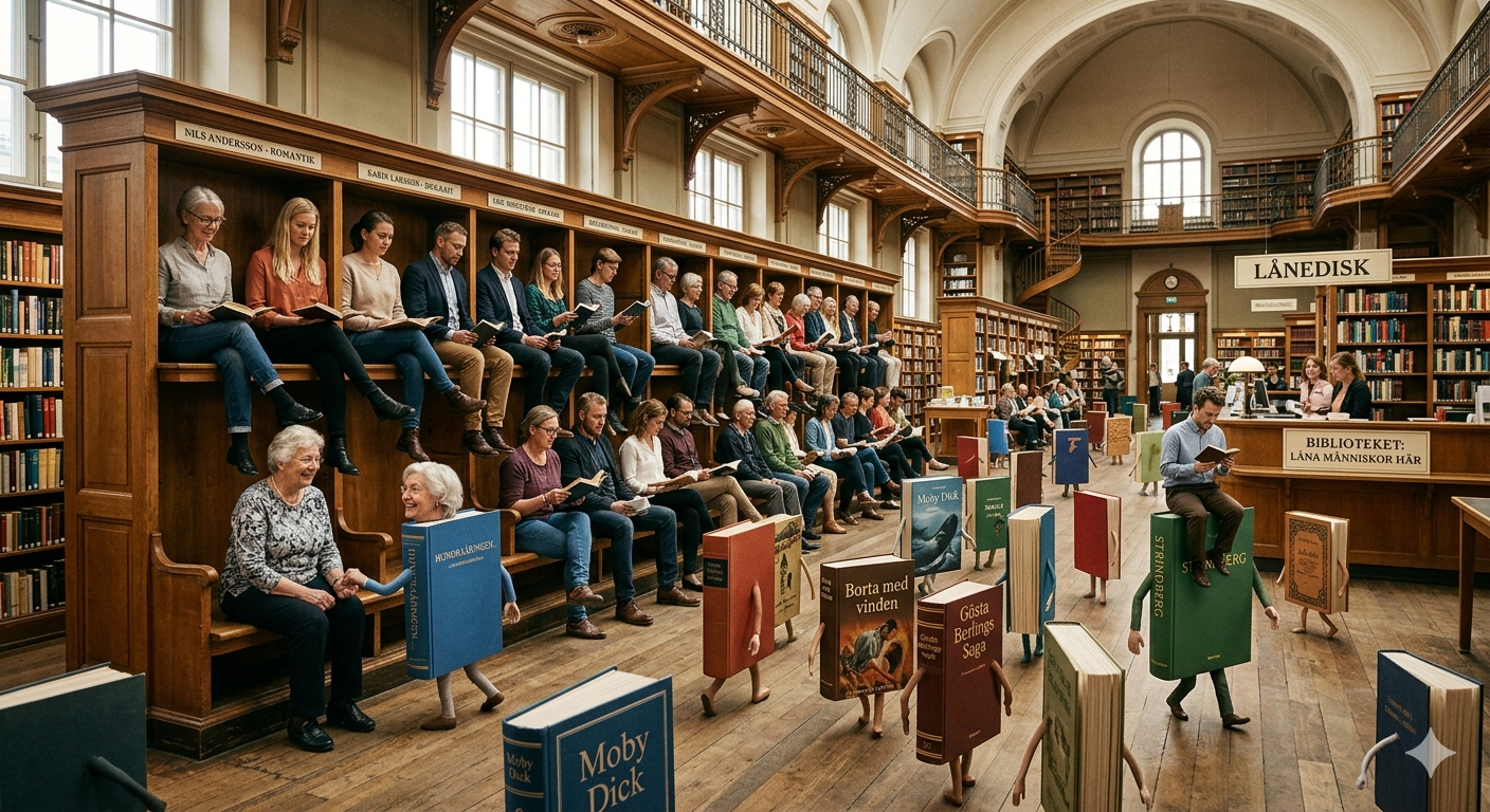 ”Varje bok har sin historia och sin egen plats. Ni kan förstås välja själv. Men böckerna väljer också sina läsare.”