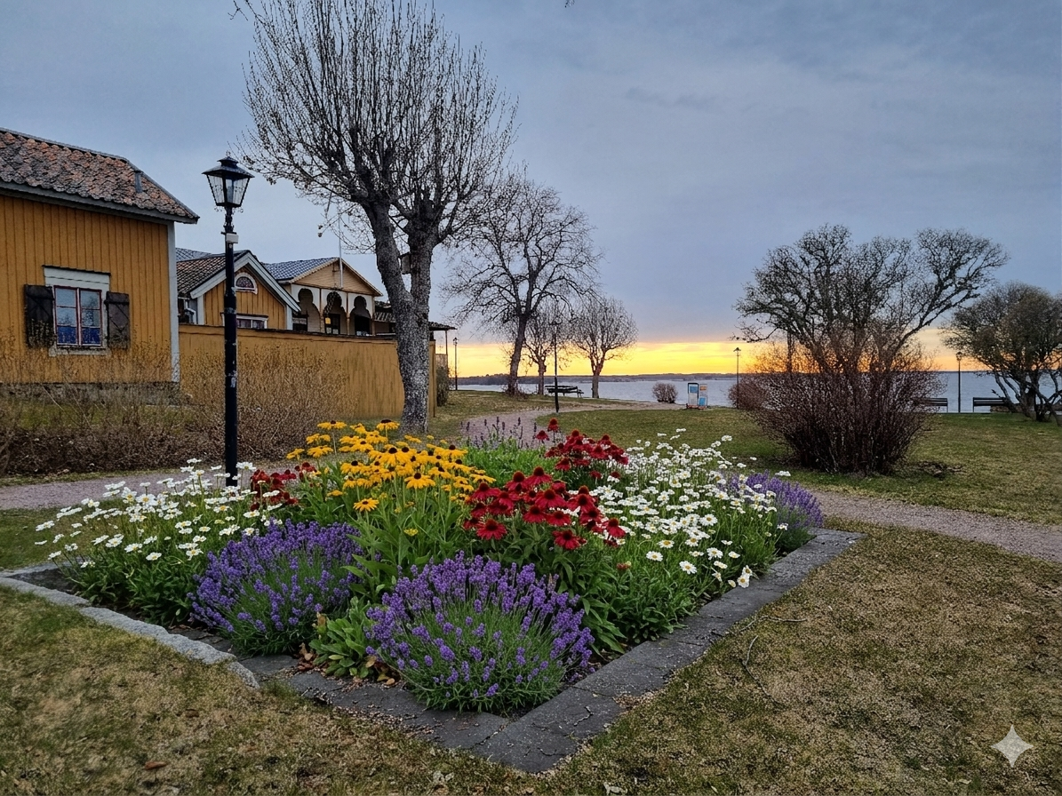 Vi drömde fram en ny rabatt med perenner i Societetsparken