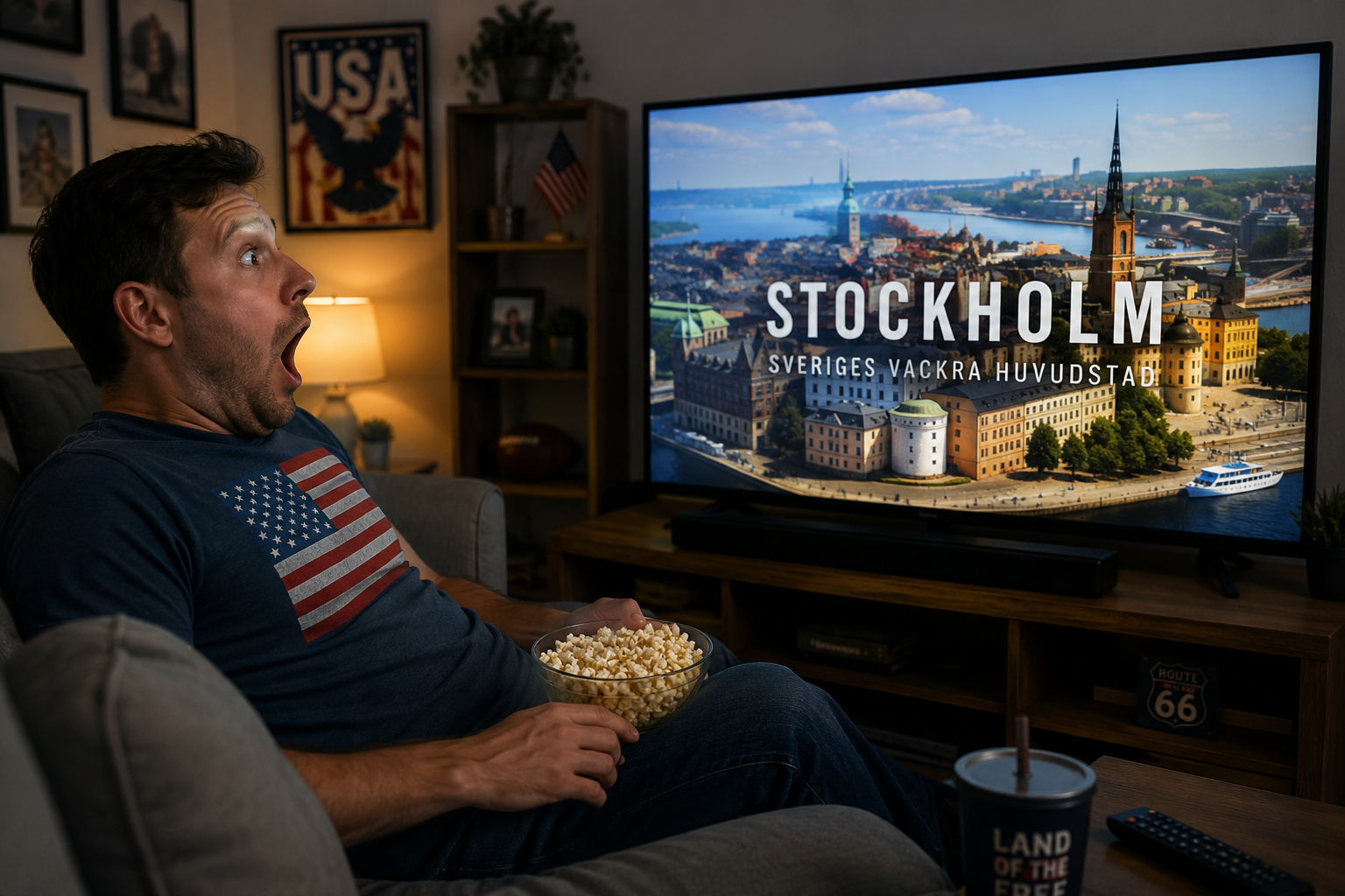 En amerikan reagerar på Sveriges huvudstad: ”What!”