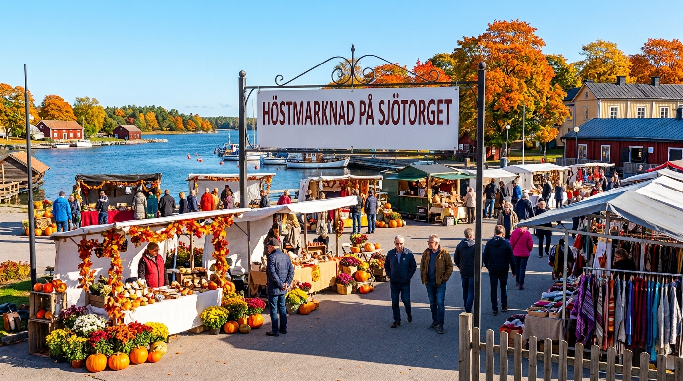 19 september: Höstmarknad vid Sjötorget i Östhammar från klockan 9 till 16