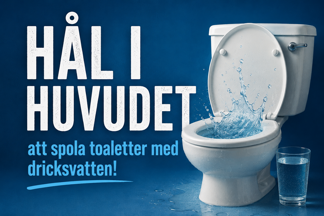 Norrtelje Tidning: Ulf vägrar spola med dricksvatten – lösning finns i källaren
